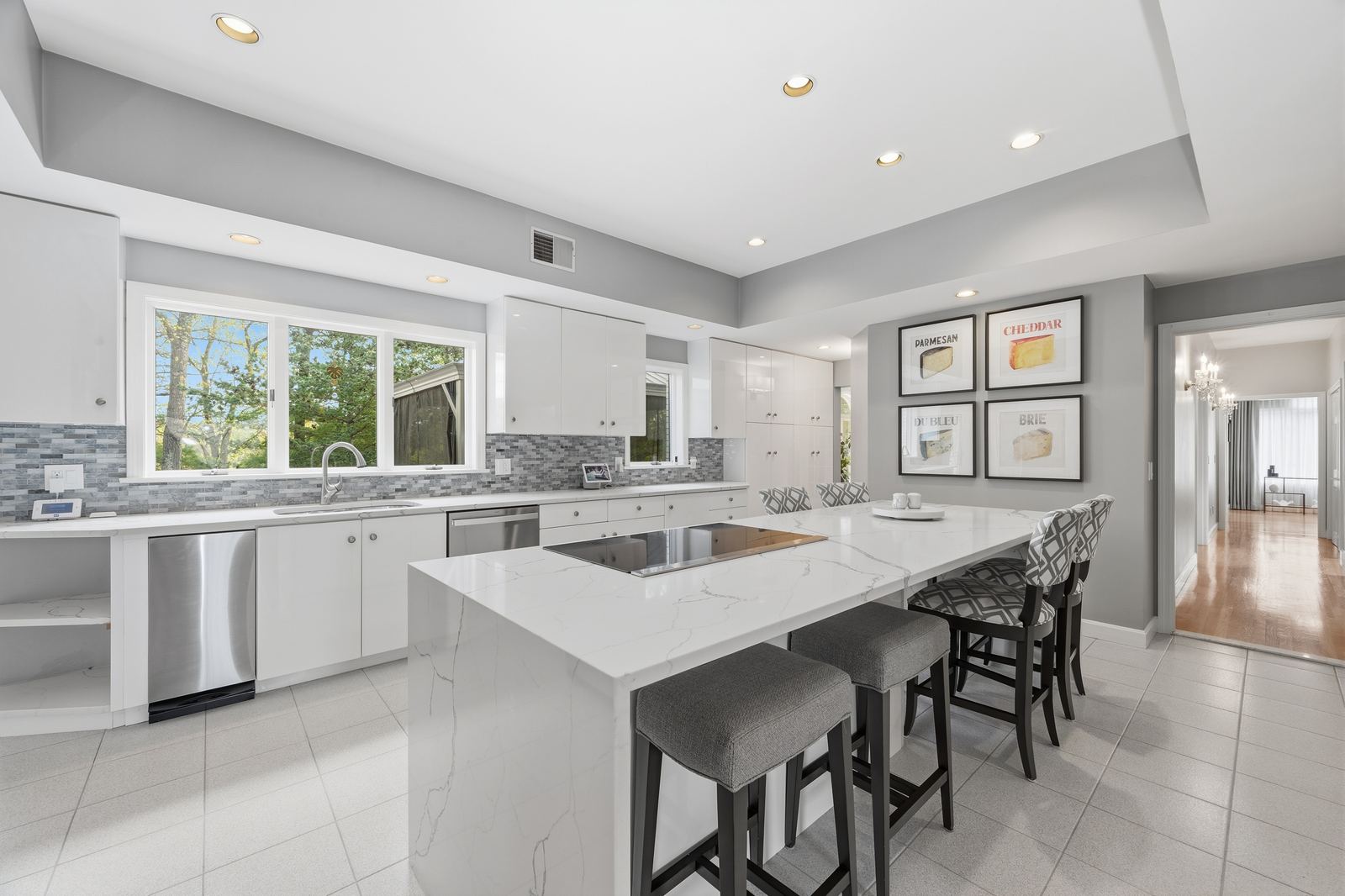 Modern white kitchen